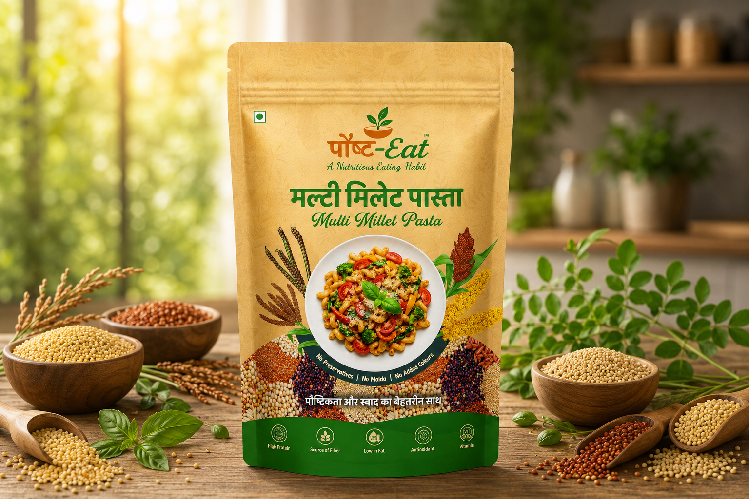 Multi Millet Pasta Penne Shape
