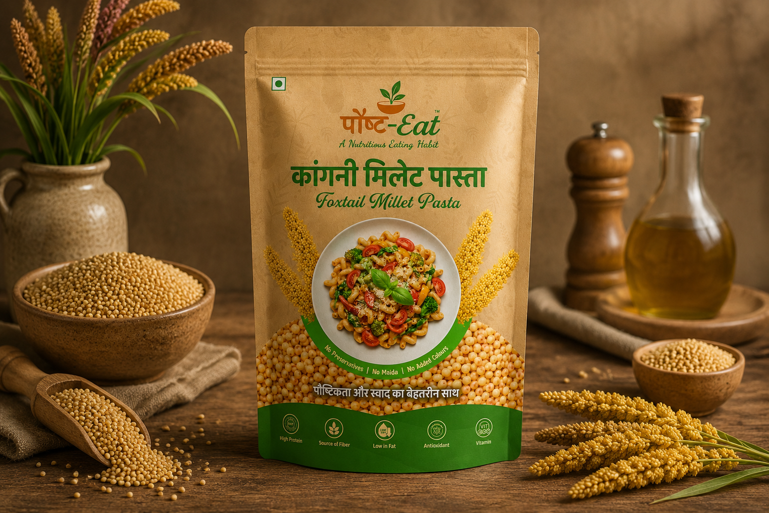 Foxtail Millet Pasta Penne Shape