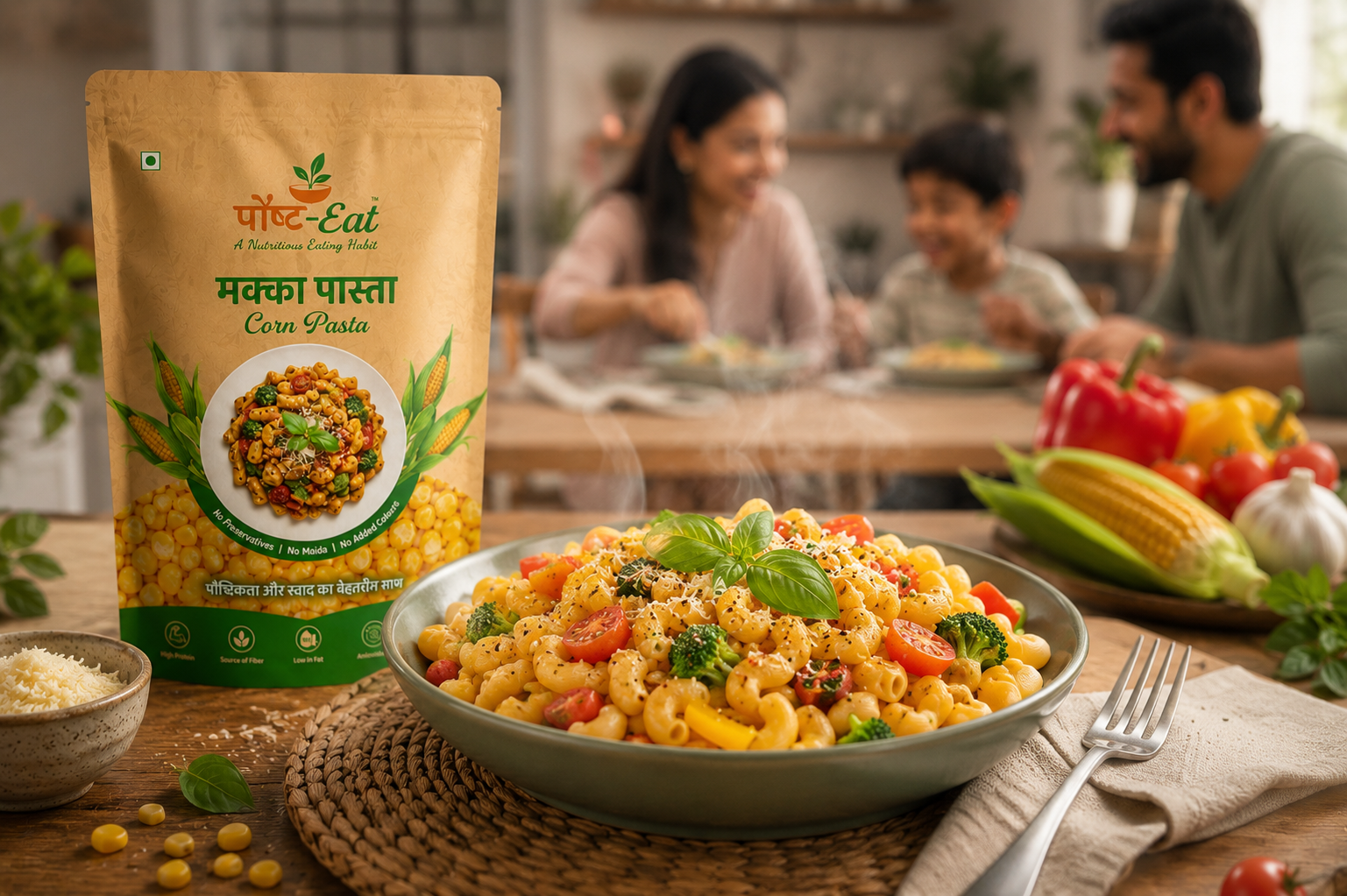 Corn Pasta Penne Shape