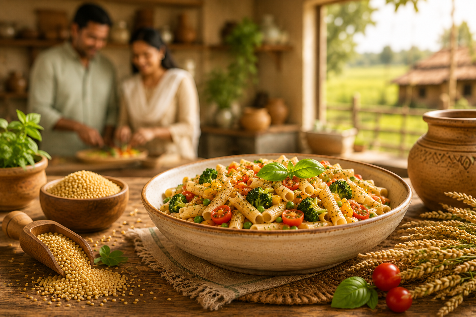 Moong Dal Pasta Penne Shape