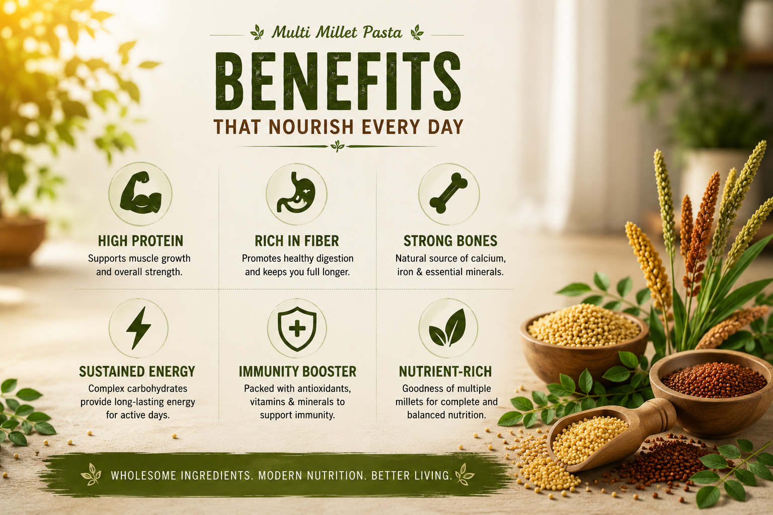 Multi Millet Pasta Penne Shape