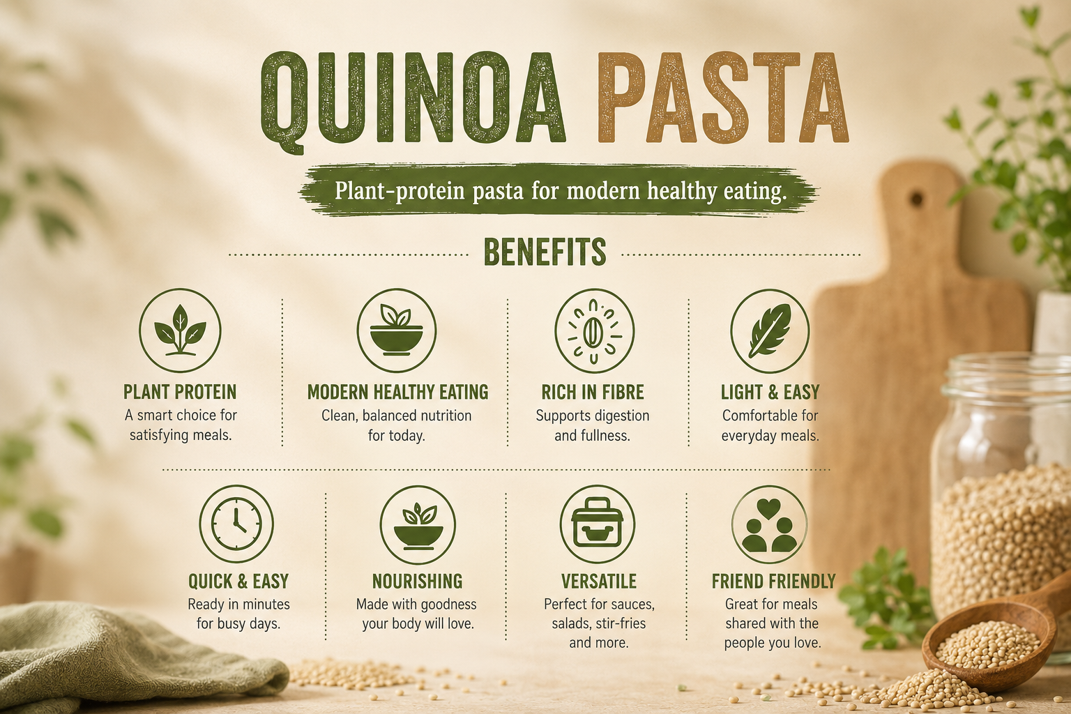 Quinoa Pasta Penne Shape