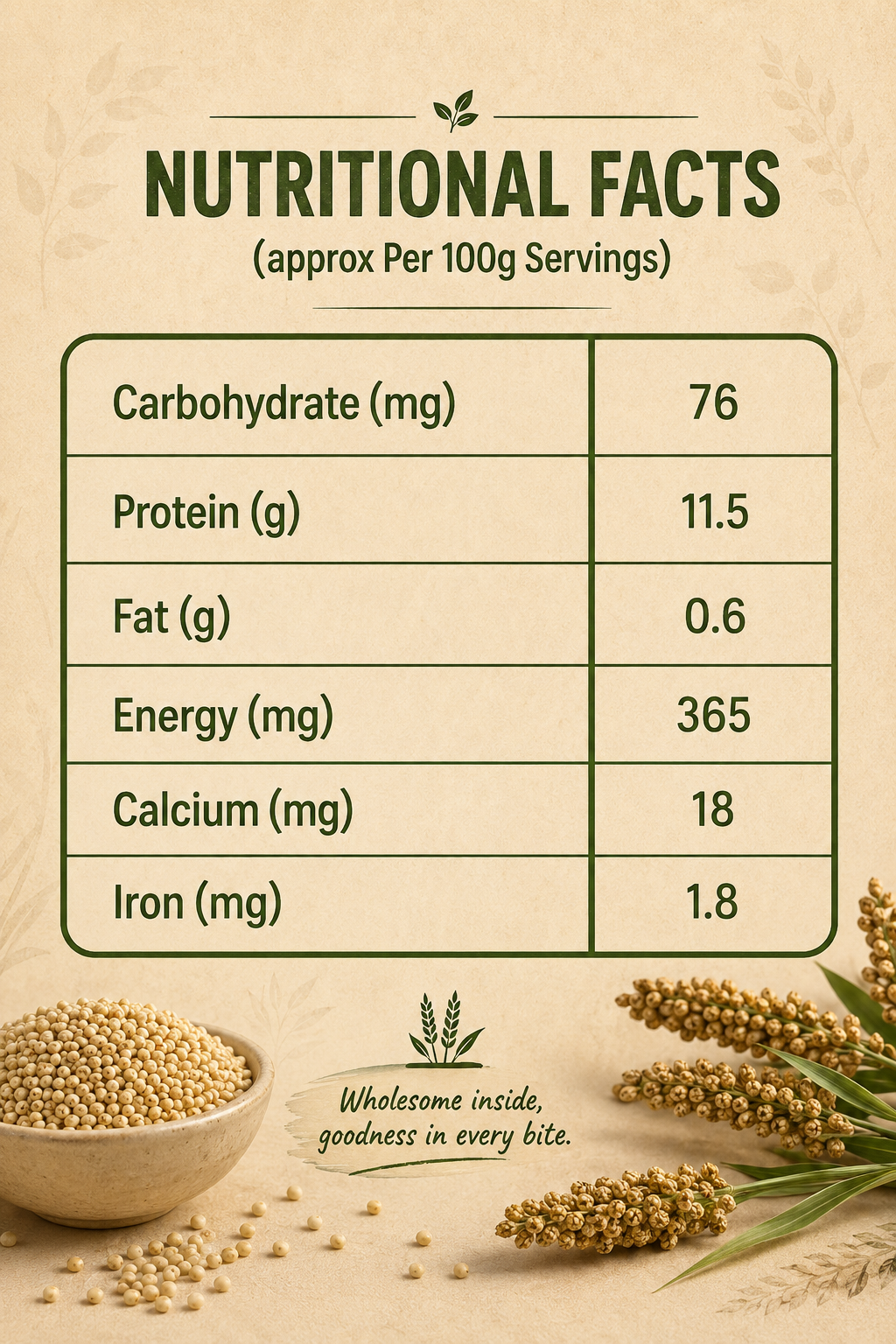 Sorgum Millet Pasta Penne Shape
