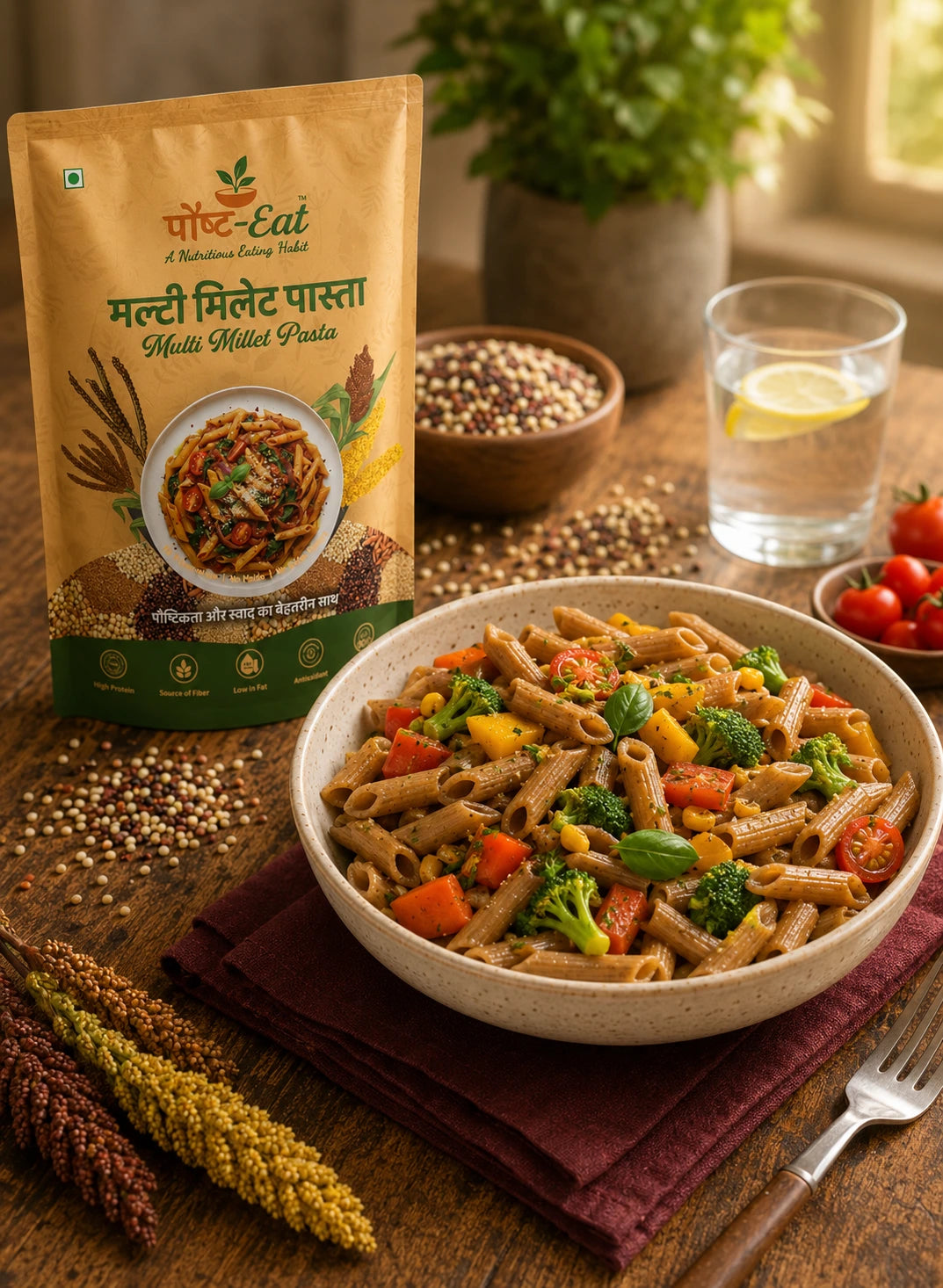 मल्टी/Multi Millet Pasta Penne Shape