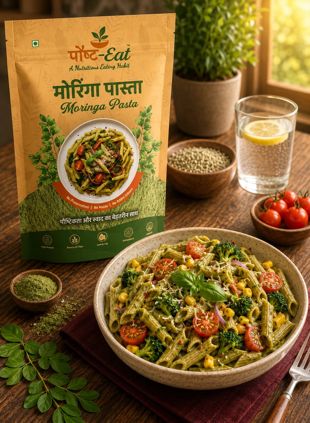 मोरिंगा/Moringa Pasta Penne Shape